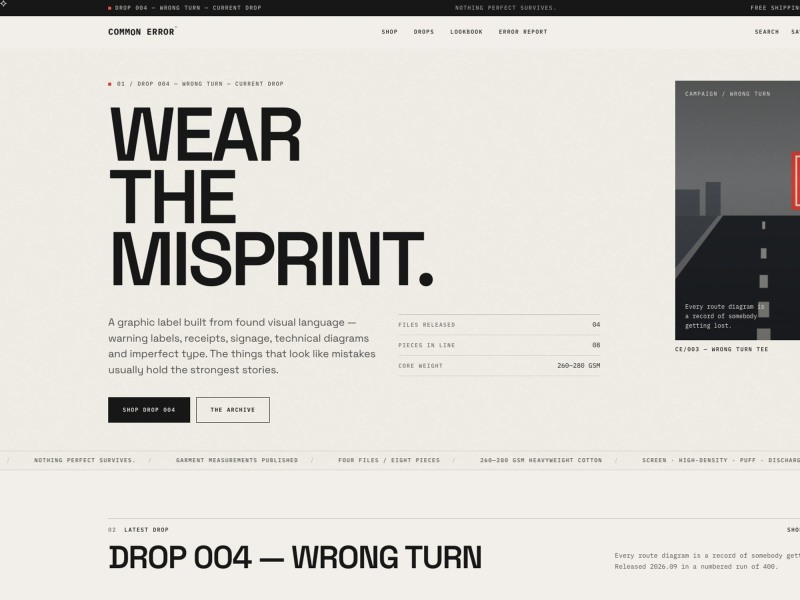 Common Error interface detail 1.
