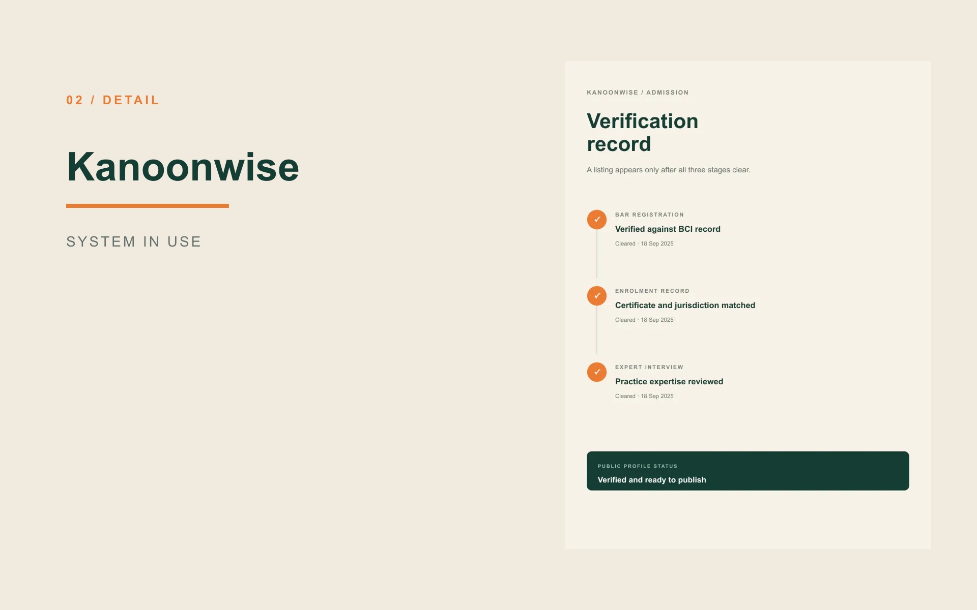 Kanoonwise — admission.