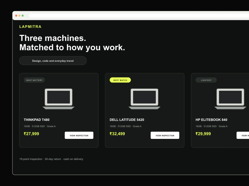 LapMitra interface detail 1.