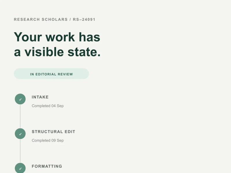 Research Scholars interface detail 3.